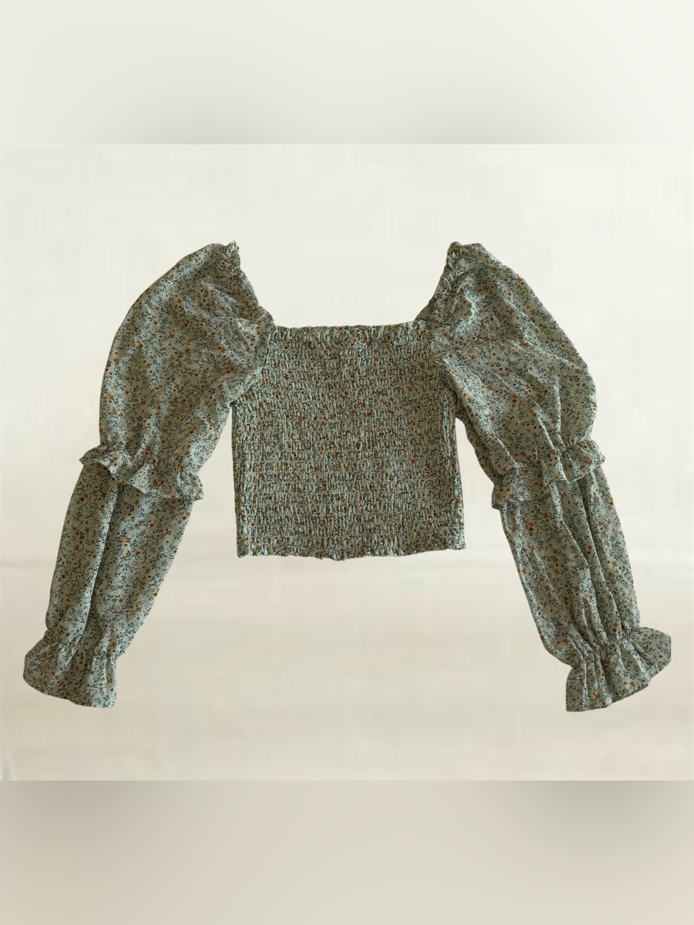 🛍️SALE🛍️ Wild Fable Bohemian Smocked Crop Top - Picture 3 of 7